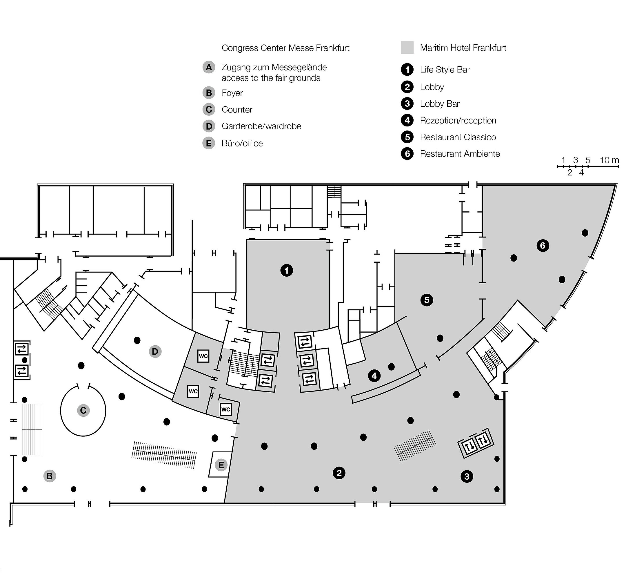 Floor plan, level C0 | Maritim Hotel Frankfurt