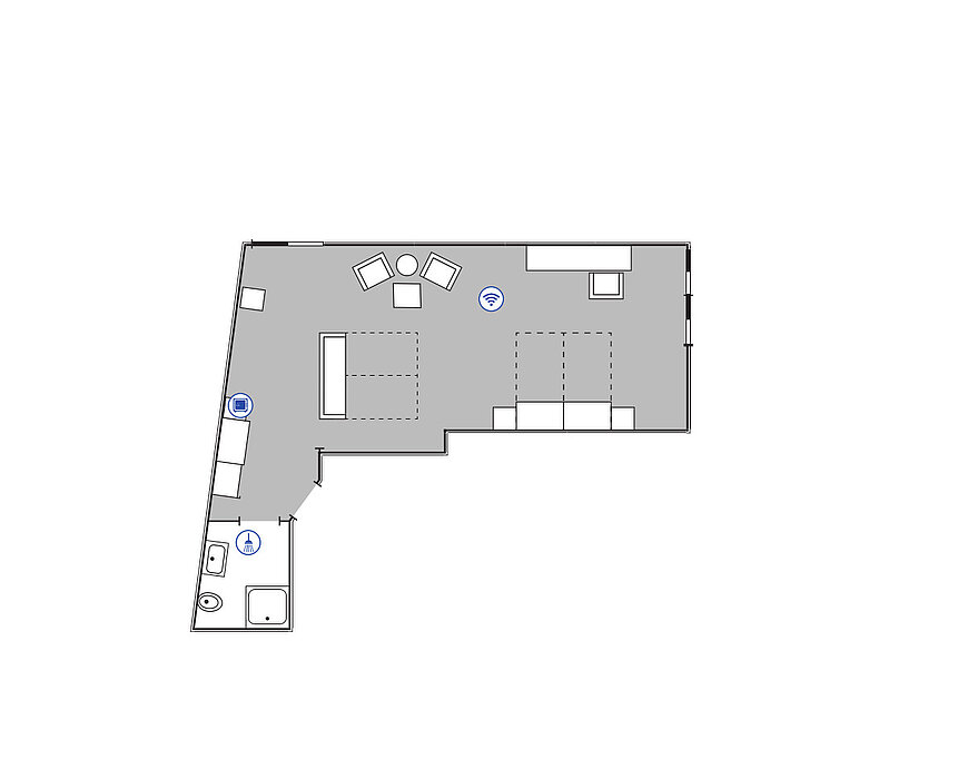 Room floor plan Superior Family | Maritim Hotel Darmstadt