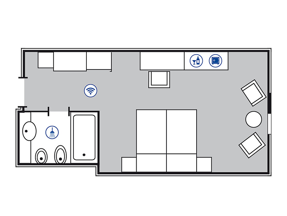 Room floor plan | Maritim 