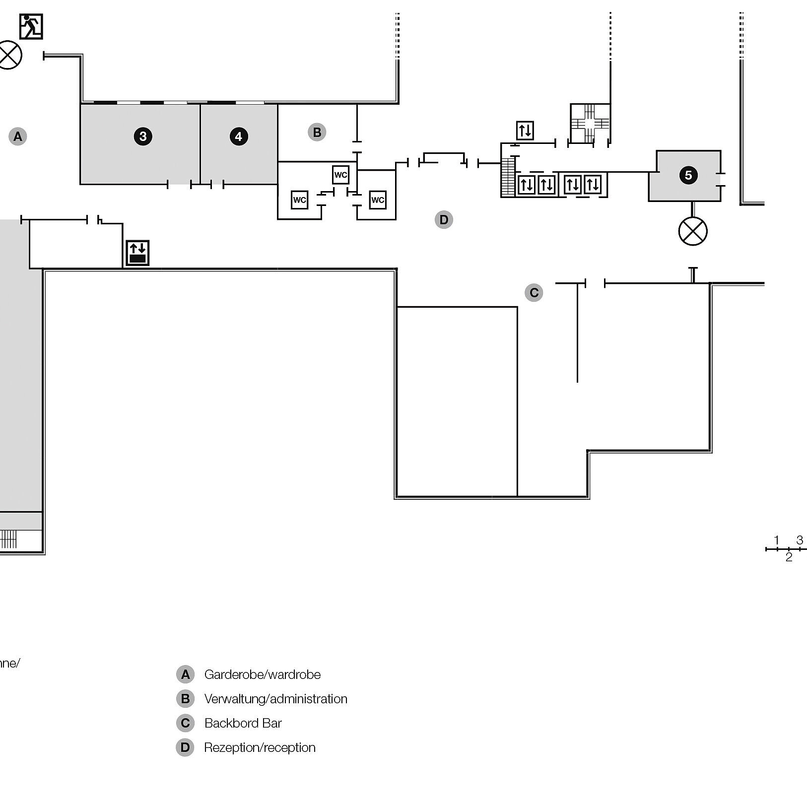 Floor plan, ground floor | Maritim Hotel Bellevue Kiel 