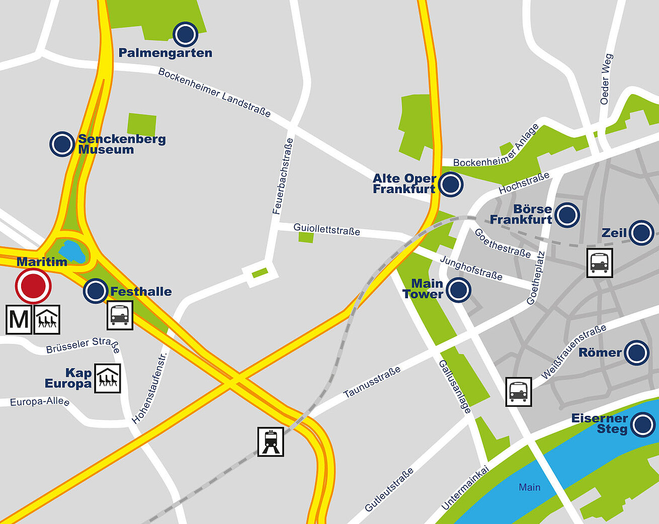 Roadmap Maritim Hotel Frankfurt