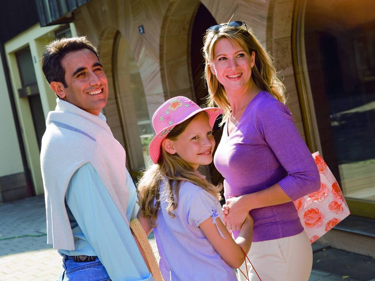 Family sightseeing